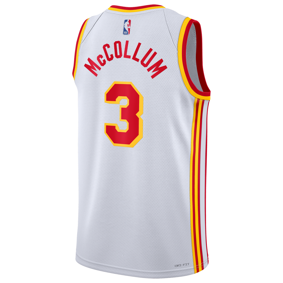 Atlanta Hawks Association Edition Swingman Jersey - White - CJ McCollum