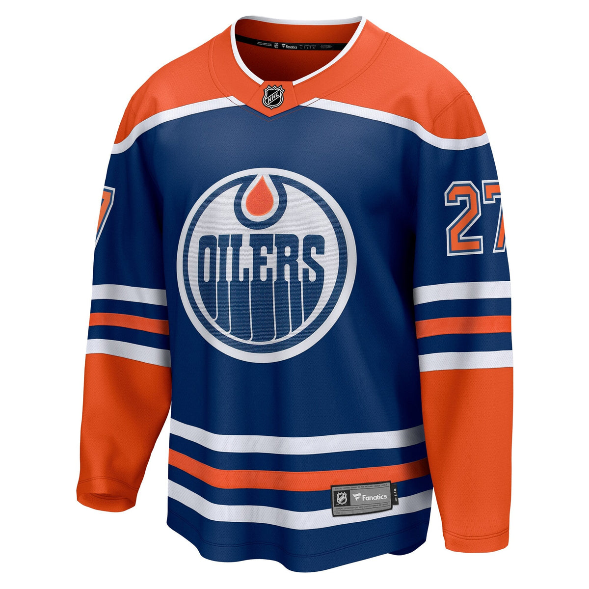 Edmonton Oilers Brett Kulak Royal Home Breakaway Player Jersey