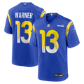 Los Angeles Rams Kurt Warner Royal Game Retired Player Jersey