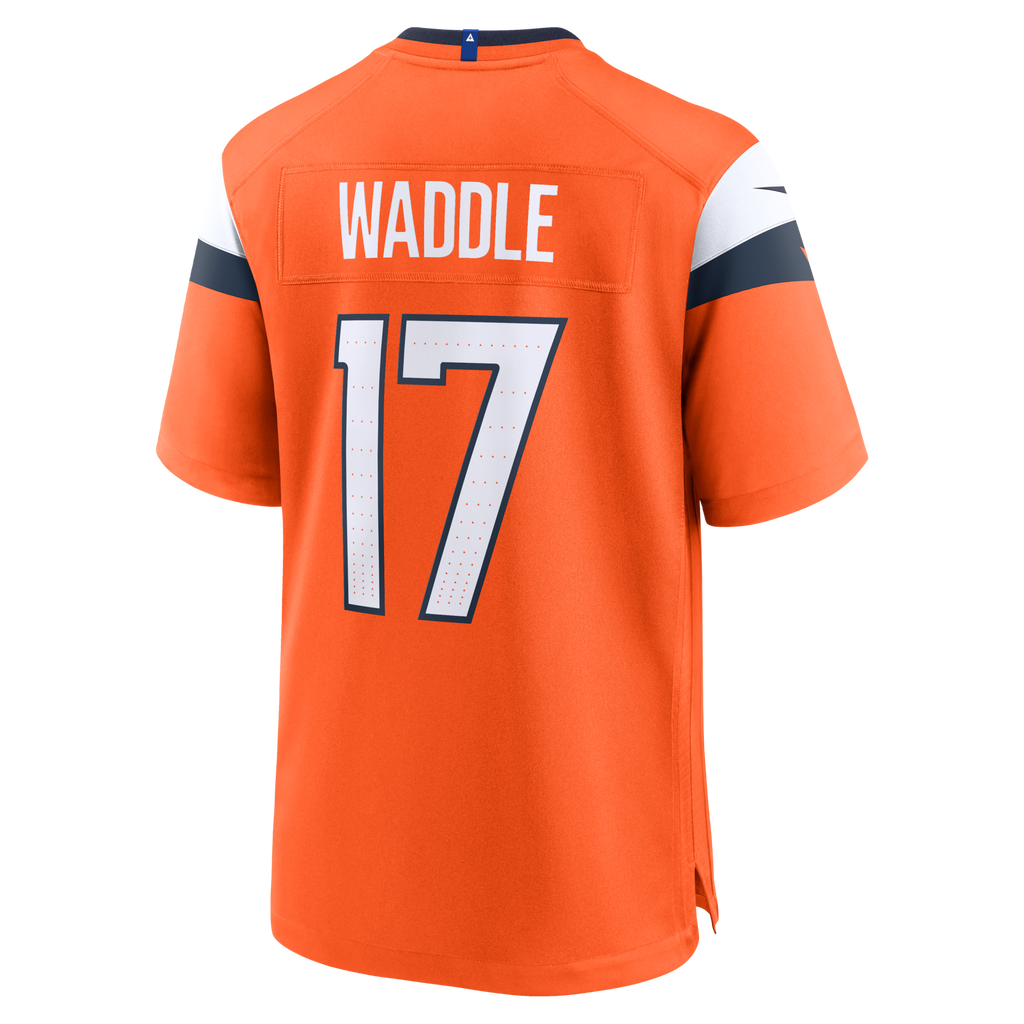 Denver Broncos Jaylen Waddle Orange Game Jersey