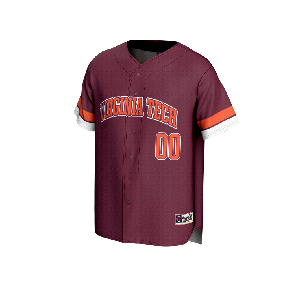 Virginia Tech Hokies NIL Pick-A-Player Lightweight Baseball Jersey - Maroon
