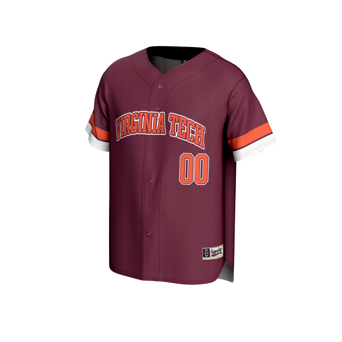 Virginia Tech Hokies NIL Pick-A-Player Lightweight Baseball Jersey - Maroon