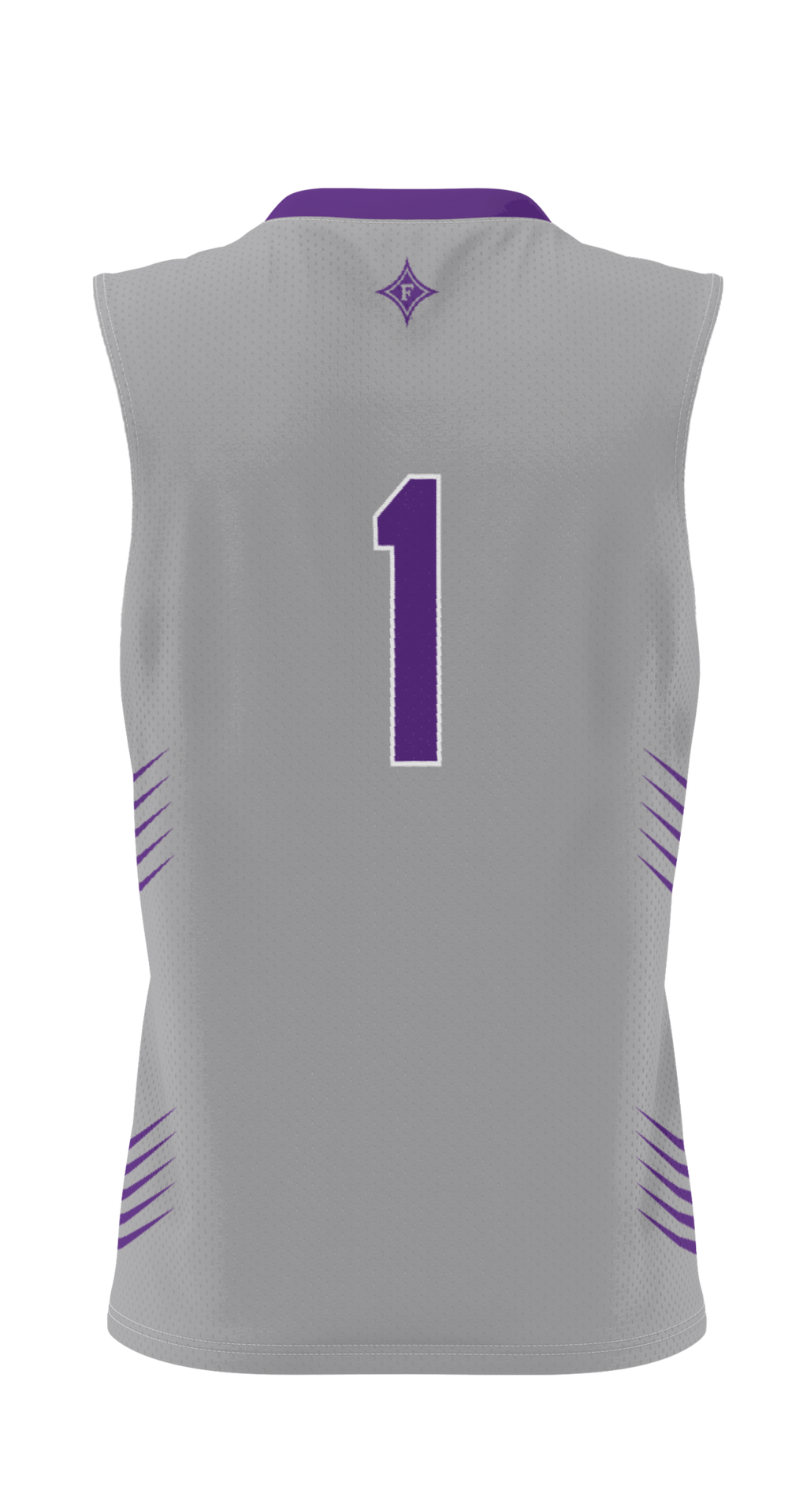 #1 Furman Paladins Lightweight Basketball Jersey - Gray
