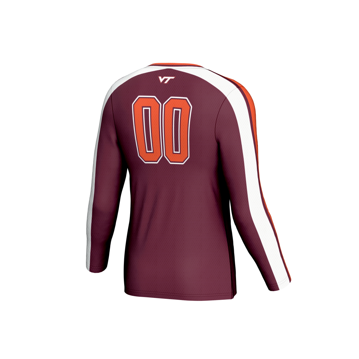 #00 Virginia Tech Hokies Lightweight Volleyball Fashion Jersey - Maroon