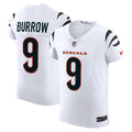 Cincinnati Bengals Joe Burrow White Vapor F.U.S.E. Elite Jersey