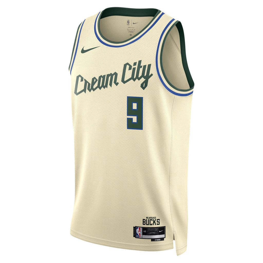 Milwaukee Bucks 2025/26 City Edition Swingman Jersey - Cream - Bobby Portis