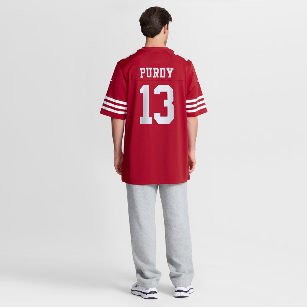 San Francisco 49ers Brock Purdy Scarlet 80th Anniversary Game Jersey