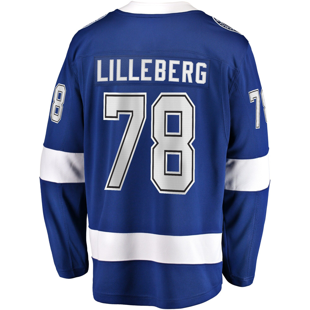 Tampa Bay Lightning Emil Lilleberg Blue Home Premier Breakaway Player Jersey