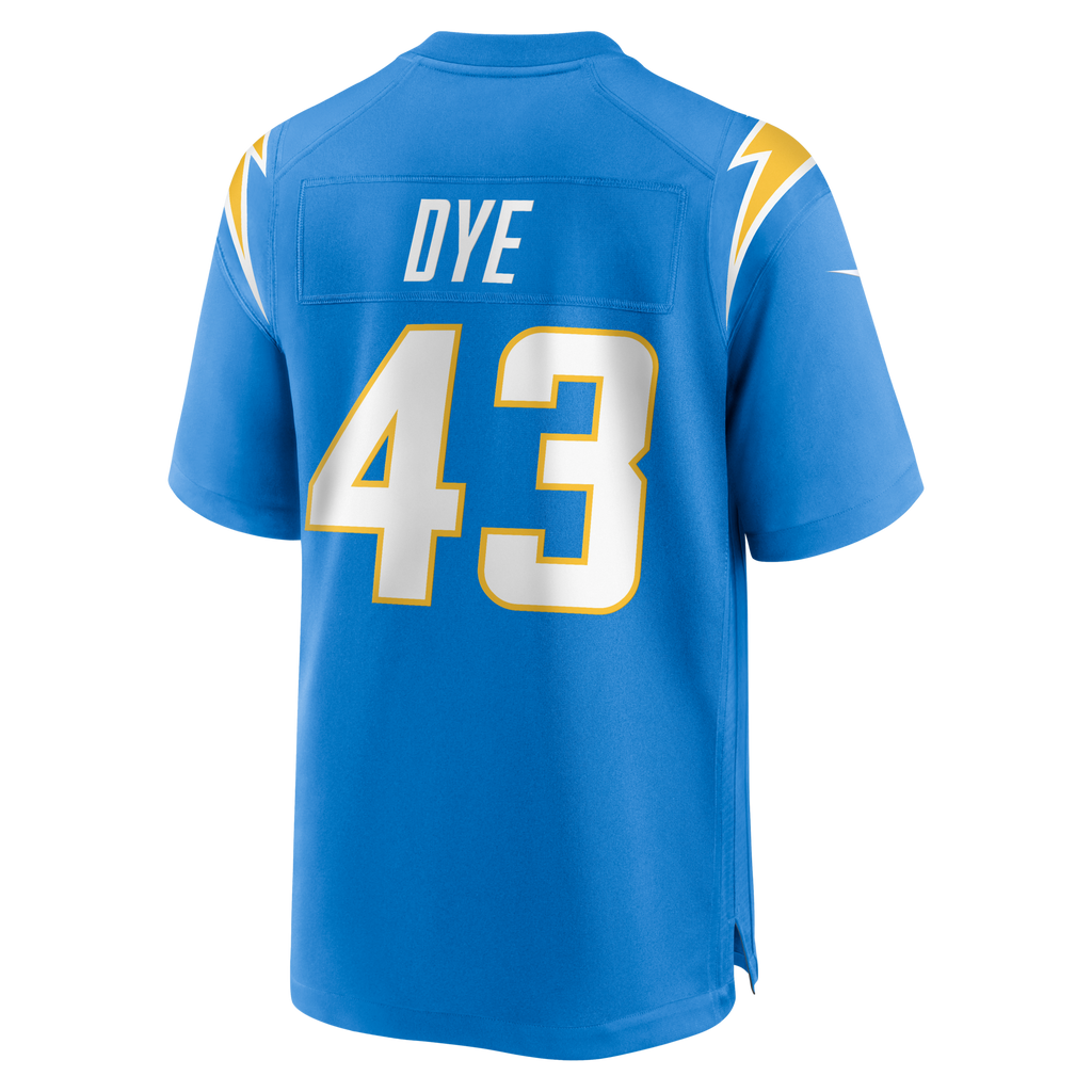 Los Angeles Chargers Troy Dye Powder Blue Game Jersey
