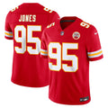 Kansas City Chiefs Chris Jones Red Team Vapor F.U.S.E. Stitched Limited Jersey