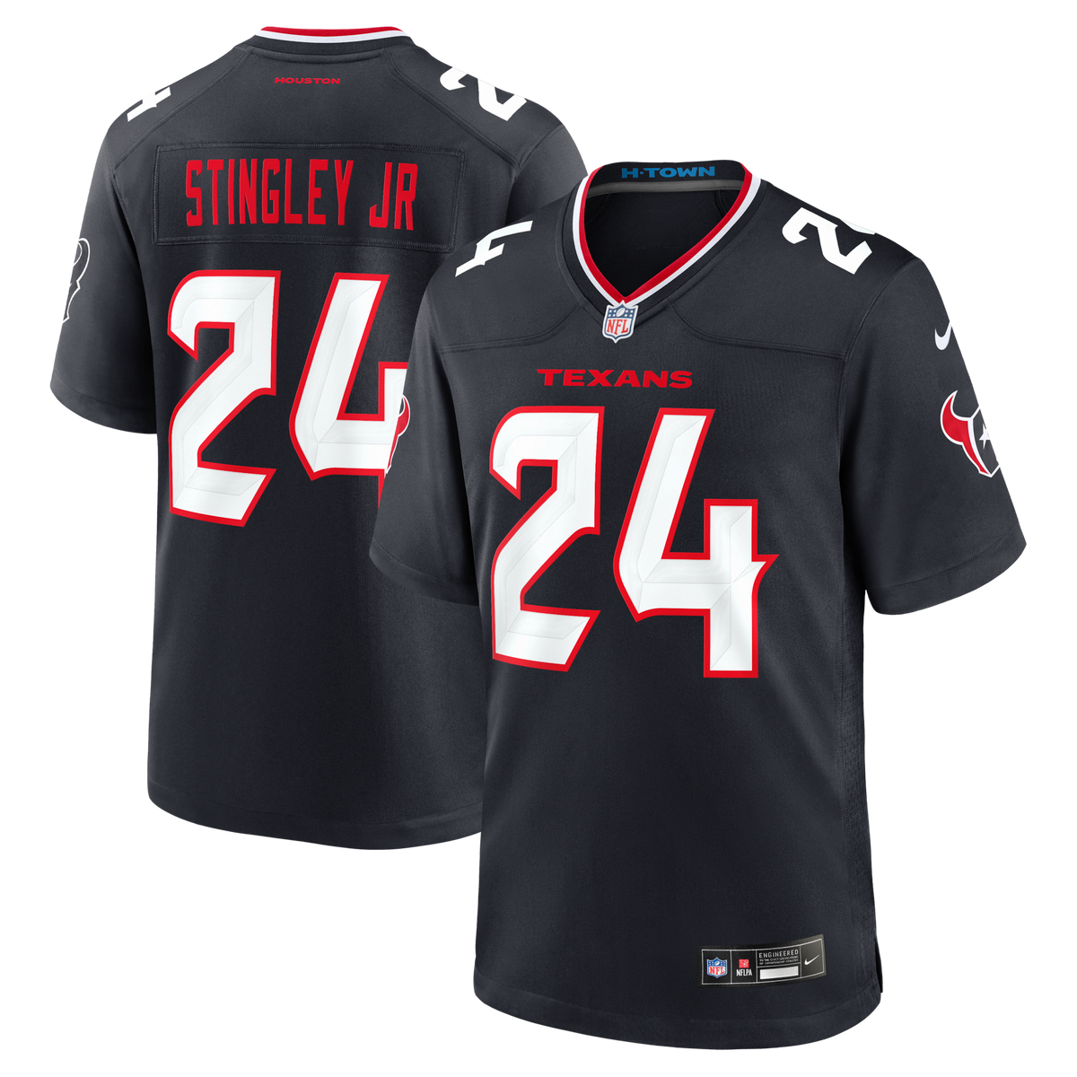 Houston Texans Derek Stingley Jr. Navy Game Jersey