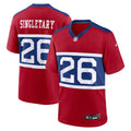 New York Giants Devin Singletary Century Red Alternate Player Game Jersey