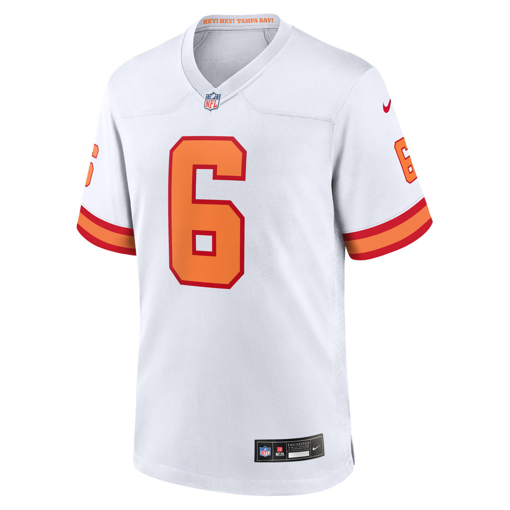 76 Tampa Bay Buccaneers Baker Mayfield White Player Game Jersey