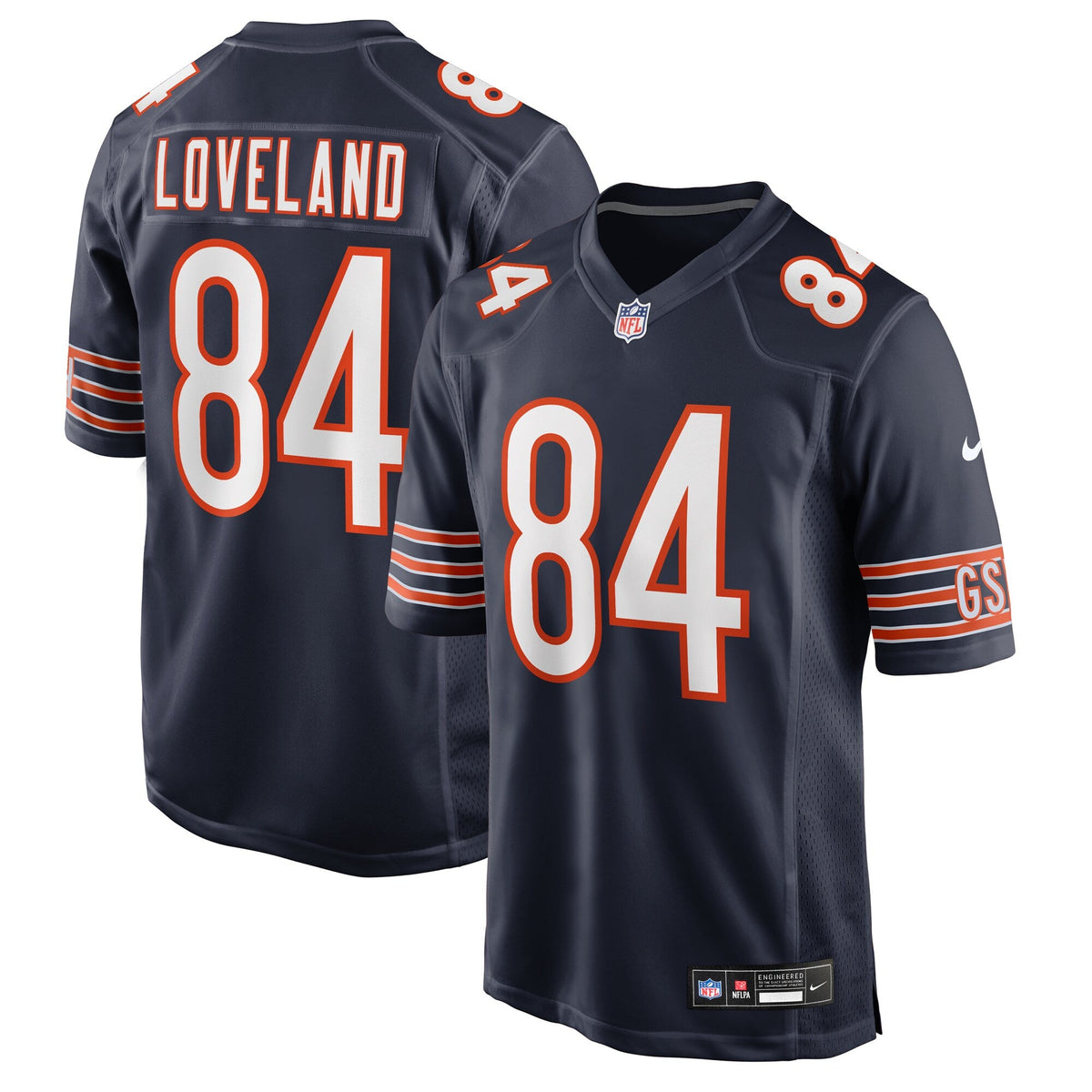 Chicago Bears Colston Loveland Navy Team Game Jersey
