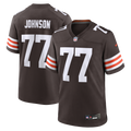 Cleveland Browns Zion Johnson Brown Team Game Jersey
