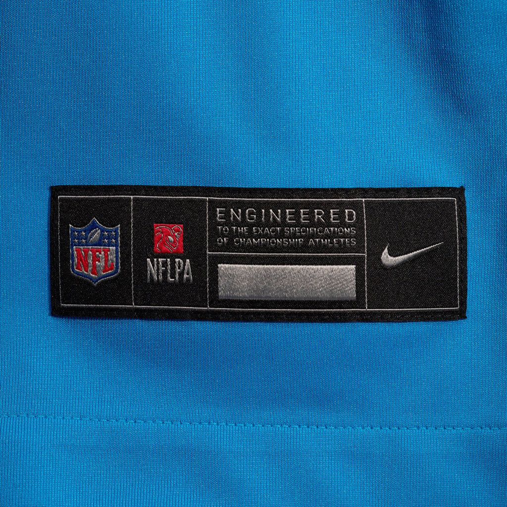 Carolina Panthers Blue Alternate Custom Game Jersey