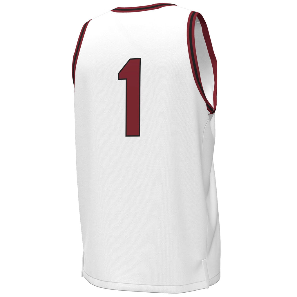 #1 South Carolina Gamecocks Throwback Replica Basketball Jersey - White