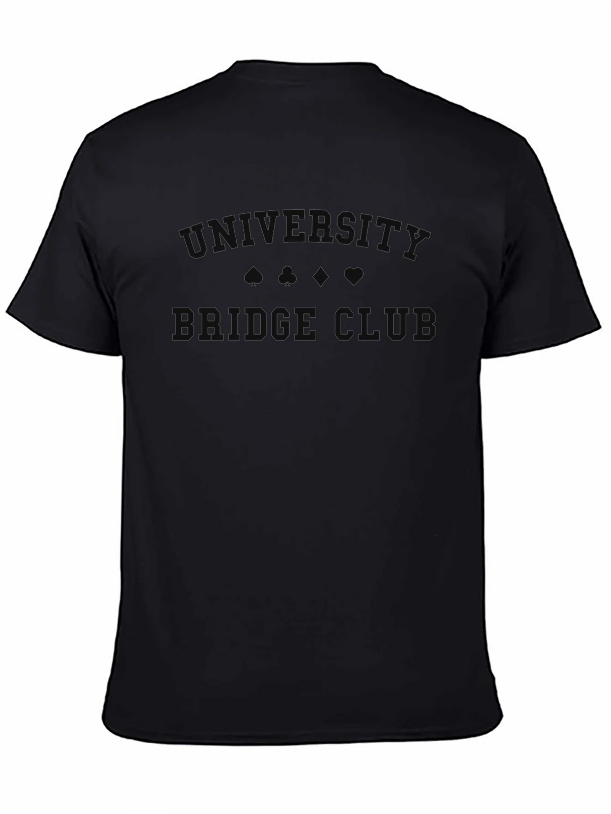 University Bridge Club Black T-Shirt