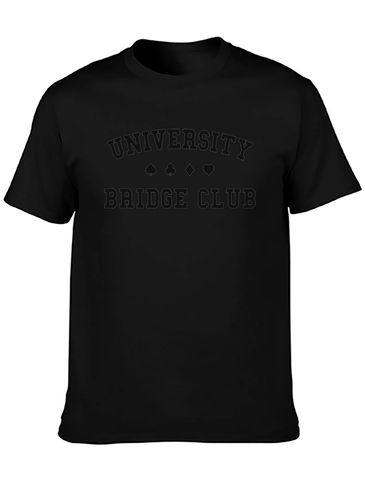 University Bridge Club Black T-Shirt