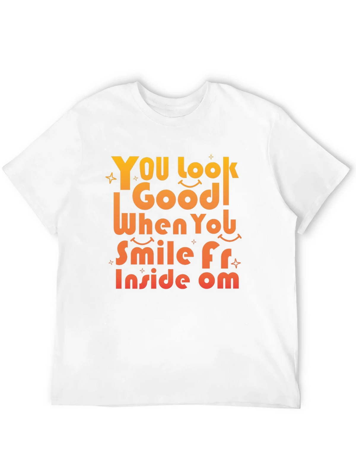 Smile From Inside Om Black Graphic Tee