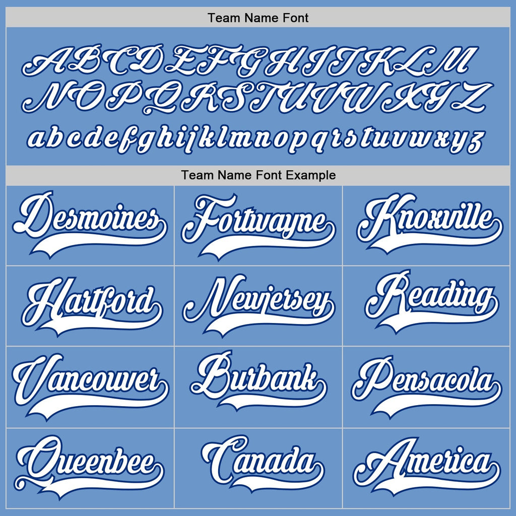 Custom Hockey Jersey - Light Blue White-Royal