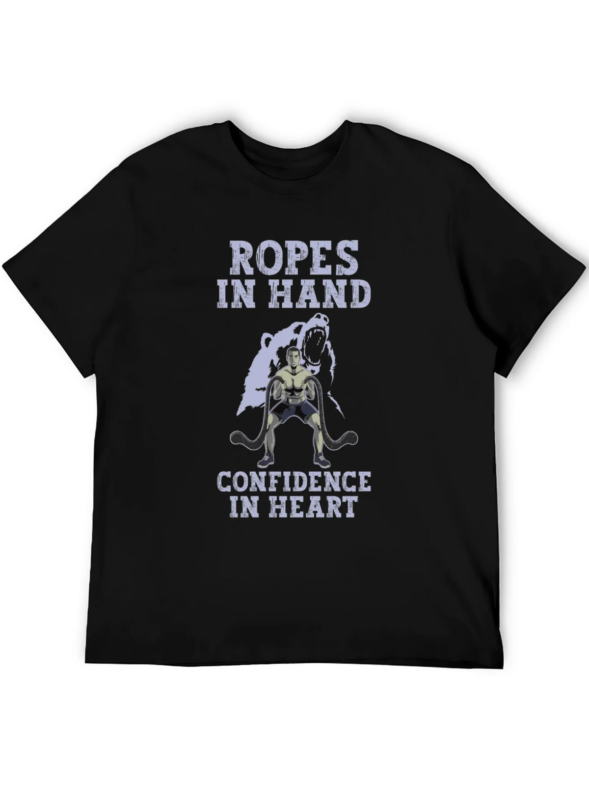 Ropes In Hand Confidence In Heart Graphic T-Shirt