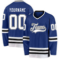 Custom Hockey Jersey - Royal White-Black